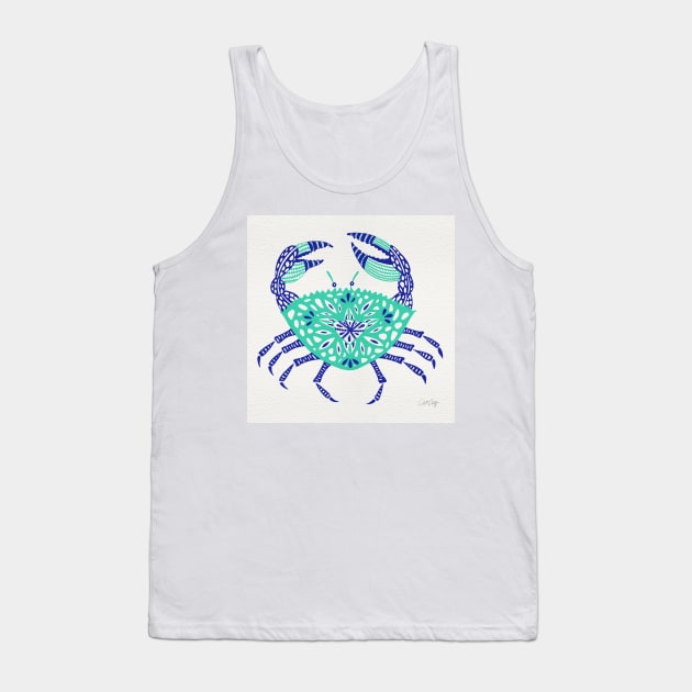 Turquoise Crab Tank Top by CatCoq